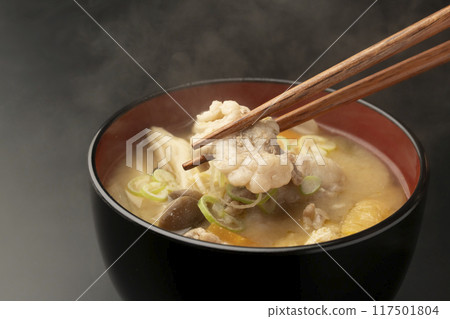 Pork soup, pork soup, chopsticks raised Pork soup, pork soup, chopsticks raised 117501804