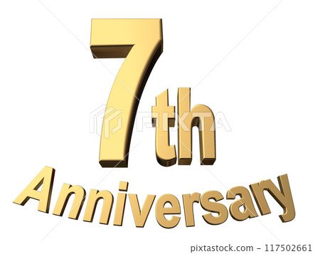 3DCG characters "7th Anniversary/7th anniversary" gold, gold 117502661