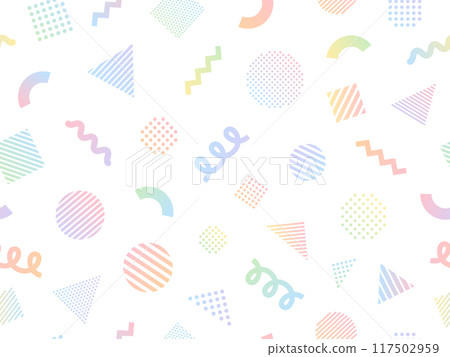 Colorful gradient geometric pattern 117502959