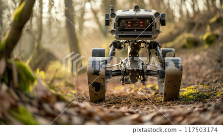 Nimble Bipedal Exploration Robot with Adaptive Camera in a Forest Nimble Bipedal Exploration Robot with Adaptive Camera in a Forest 117503174