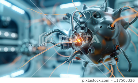 Cybernetic Virus with Illuminated Core Cybernetic Virus with Illuminated Core 117503326