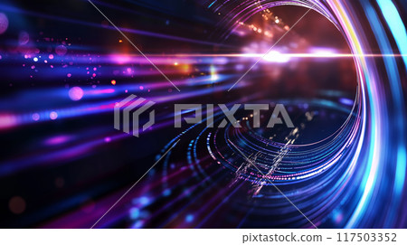 Celestial Dance: A Fusion of Light and Color 117503352