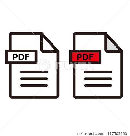 PDF 檔案圖示集 117503360