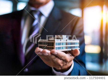 商人與建築模型 商人與建築模型 117504401