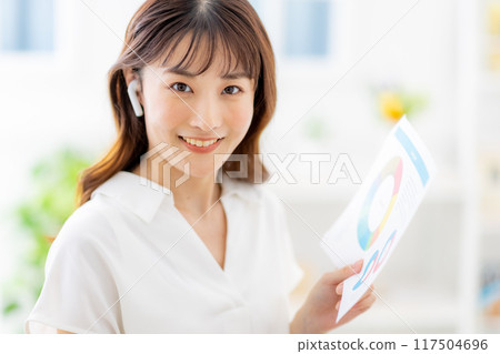 Remote female business house Remote female business house 117504696