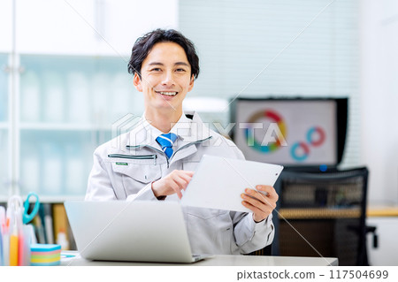 Men's work clothes office Men's work clothes office 117504699