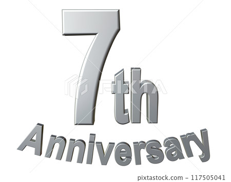 3DCG characters "7th Anniversary/7th anniversary" silver, silver 3DCG characters "7th Anniversary/7th anniversary" silver, silver 117505041