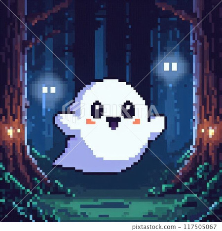 Pixel art, cute Famicom-style monsters Pixel art, cute Famicom-style monsters 117505067