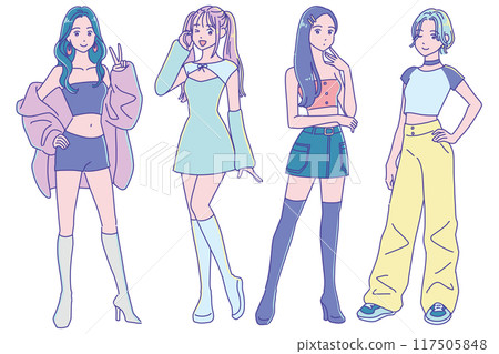 K-pop style girls 117505848