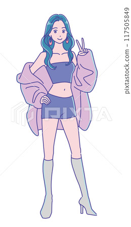 K-pop style girls 117505849
