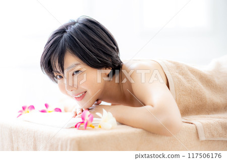 年輕女性，美容，美容，身體護理 117506176