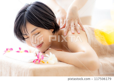 年輕女性，美容，美容，身體護理 117506179