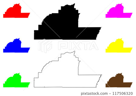 Carbon County, Montana (U.S. county, United States of America, USA, U.S., US) map vector illustration, scribble sketch Carbon map Carbon County, Montana (U.S. county, United States of America, USA, U.S., US) map vector illustration, scribble sketch Carbon map 117506320