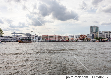 View of Niwet Woradit Pier, focus selective 117506557