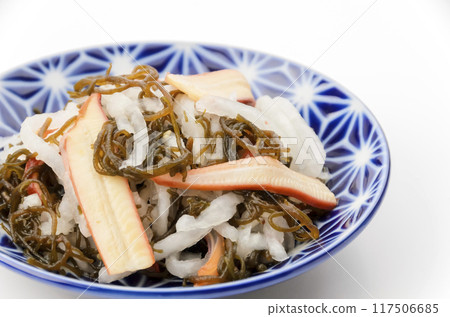 Chinese squid and seaweed with plum vinegar Chinese squid and seaweed with plum vinegar 117506685