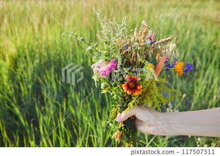 Herbal consecration and herb bush day of the Assumption of Mary day 117507311