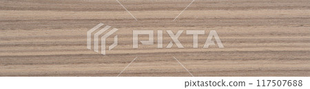 Flowing lines of natural Zebrano wood veneer blend shades of light oatmeal with dark coffee stripes, creating an organic rhythm Flowing lines of natural Zebrano wood veneer blend shades of light oatmeal with dark coffee stripes, creating an organic rhythm 117507688