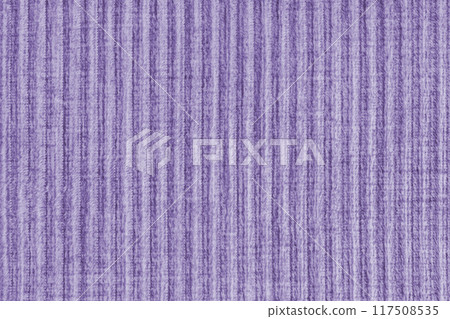 Ridge texture background of velour corduroy purple cloth. Large ribbed, coarse weaving fabric Ridge texture background of velour corduroy purple cloth. Large ribbed, coarse weaving fabric 117508535