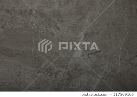 Wallpaper background with brown marble texture with cracks. Polished brown marble tiles for wall decoration. The texture of brown marble. 117509106
