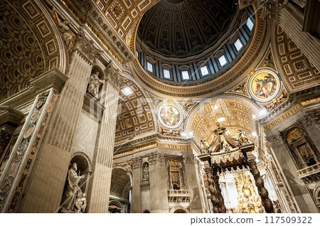 St. Peter's Basilica in Vatican inside 117509322
