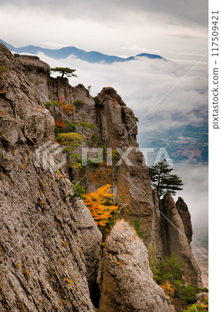 Beautiful view of rocks Beautiful view of rocks 117509421