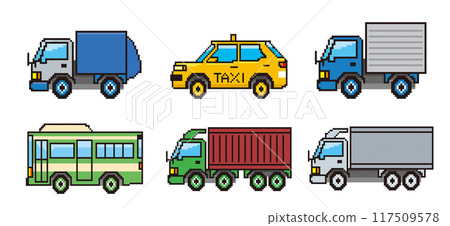 以 8 位元繪製的汽車像素藝術。 以 8 位元繪製的汽車像素藝術。 117509578