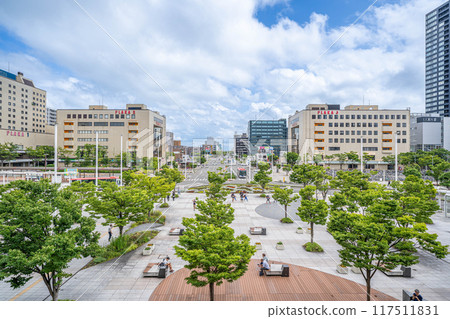 新潟站南出口的車站廣場及Plaka 1、2、3號樓 [新潟縣新潟市中央區] 117511831