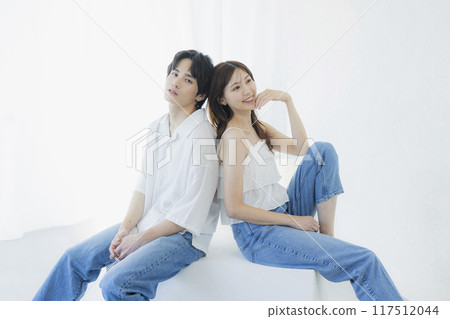 情侶牛仔布連結協調 117512044