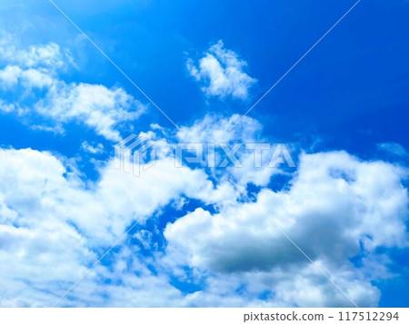 blue sky and white clouds 117512294