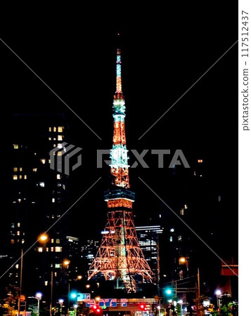 Night view of Zojoji Temple seen from Shiba Park Night view of Zojoji Temple seen from Shiba Park 117512437