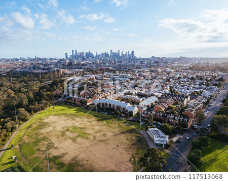 Aerial View of Melbourne in Australia Aerial View of Melbourne in Australia 117513068