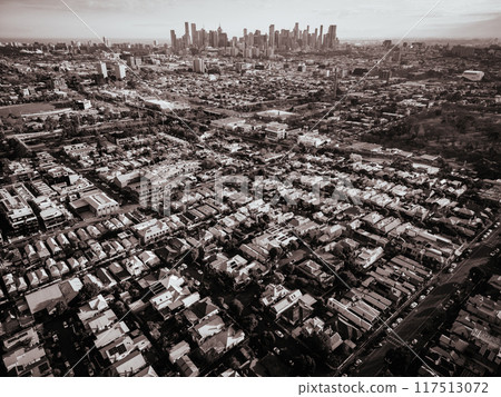 Aerial View of Melbourne in Australia Aerial View of Melbourne in Australia 117513072