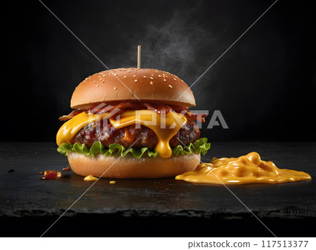 Bacon Cheese Burger 117513377
