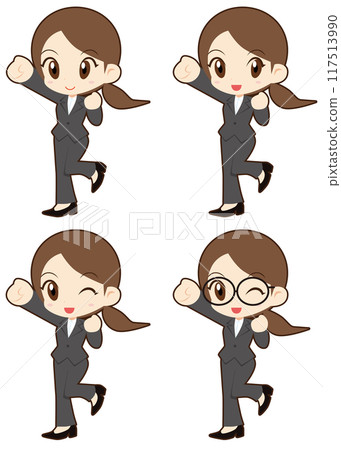Hardworking office lady Hardworking office lady 117513990