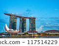 A stunning view of Sands Sky Park atop Marina Bay Sands in Singa 117514229