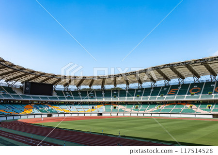 The stadium at Ogasayama Comprehensive Athletic Park Ecopa in Fukuroi and Kakegawa, Shizuoka Prefecture 117514528