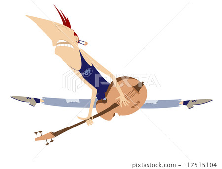 guitar, guitarist, vector 117515104