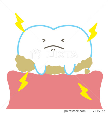 Teeth with periodontal disease Teeth with periodontal disease 117515144