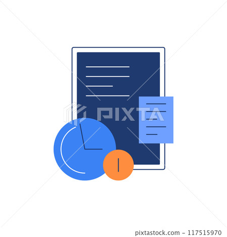 Office routine,Planning and time,management,Infographic elements 117515970