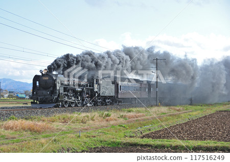 Tohoku Main Line Mizusawa-Kanagasaki JR East C61-20 + old passenger car (Takasaki) 117516249
