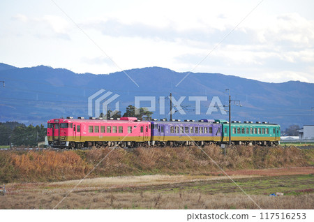 Tohoku Main Line Kanagasaki-Mizusawa JR East Kiha 40 series (Morioka) Hometown 117516253