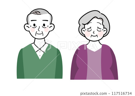 A cute and heartwarming senior couple A cute and heartwarming senior couple 117516734