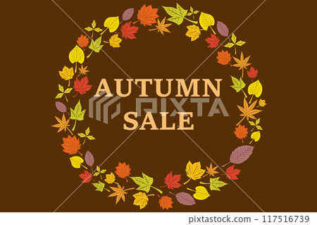 插畫資料:秋天插圖 AUTUMN SALE Yen 插畫資料:秋天插圖 AUTUMN SALE Yen 117516739