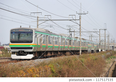 東北幹線栗橋東鷲宮 JR東日本 E231系 1000系 U535編組(小山) 東北幹線栗橋東鷲宮 JR東日本 E231系 1000系 U535編組(小山) 117517535