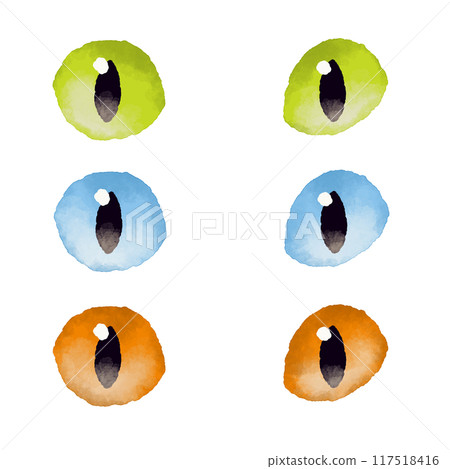 水彩風格貓眼圖 117518416