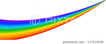 Rainbow line disappearing in distance. Multicolored dynamic path on white background. LGBTQ pride concept. Happy, fun or summer banner. Sunlight spectrum curve. Vector cartoon illustration Rainbow line disappearing in distance. Multicolored dynamic path on white background. LGBTQ pride concept. Happy, fun or summer banner. Sunlight spectrum curve. Vector cartoon illustration 117519100
