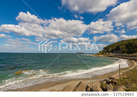 佐賀關的大海和藍天（大分縣大分市佐賀關） 117519403