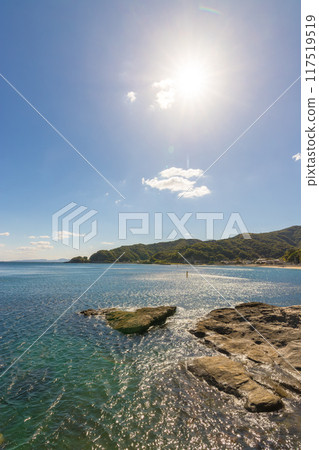 The sea and blue sky of Usuki (Usuki City, Oita Prefecture) The sea and blue sky of Usuki (Usuki City, Oita Prefecture) 117519519