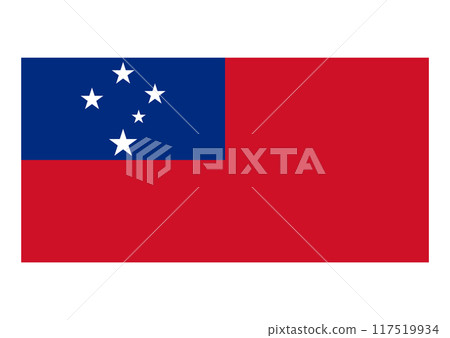 國旗薩摩亞 117519934