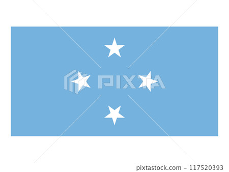 National flag Micronesia 117520393